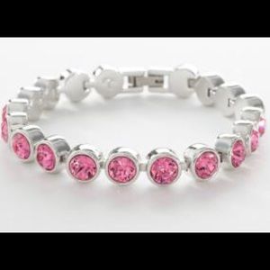 Touchstone Crystal by Swarovski ice bracelet Rose